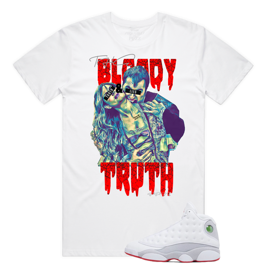 Tron Bloody Truth Tee (White/Grey/Red)