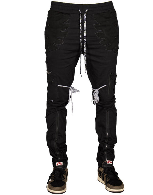 Men, Boys, Teens, Gifts, Wmns, Girls, Urban, Style, Fashion, Blossom Cargo Joggers Pants, Cargo Pants, Joggers, Pants, Black Pants, Black Joggers, Black Cargo Pants, The Hideout Clothing, Black, 