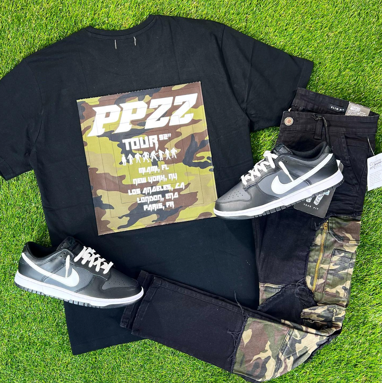 PPZZ Goodbye to Yesterday Tee (Blk/Camo) /D1