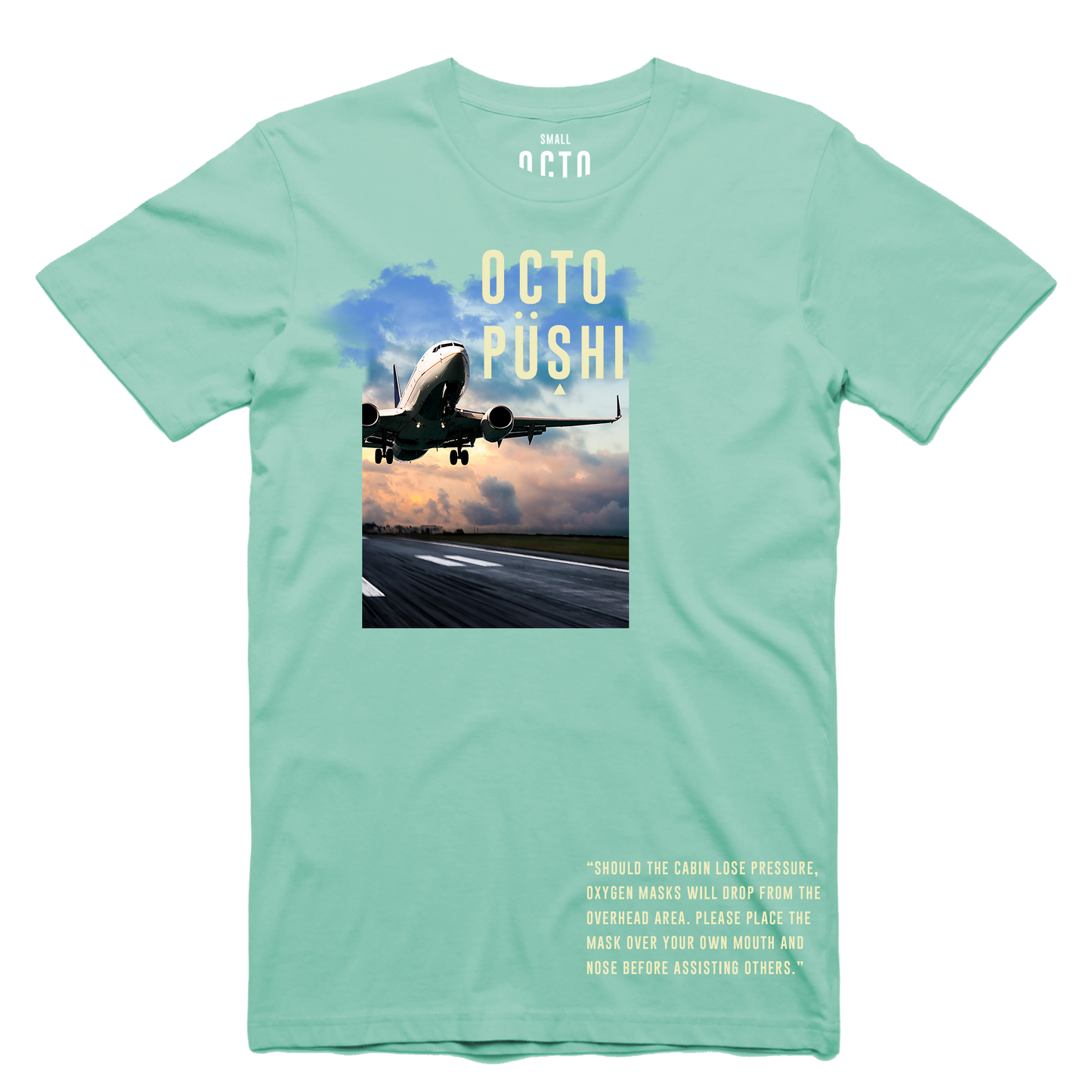Airplane Take Off Tee (Mint) /D7