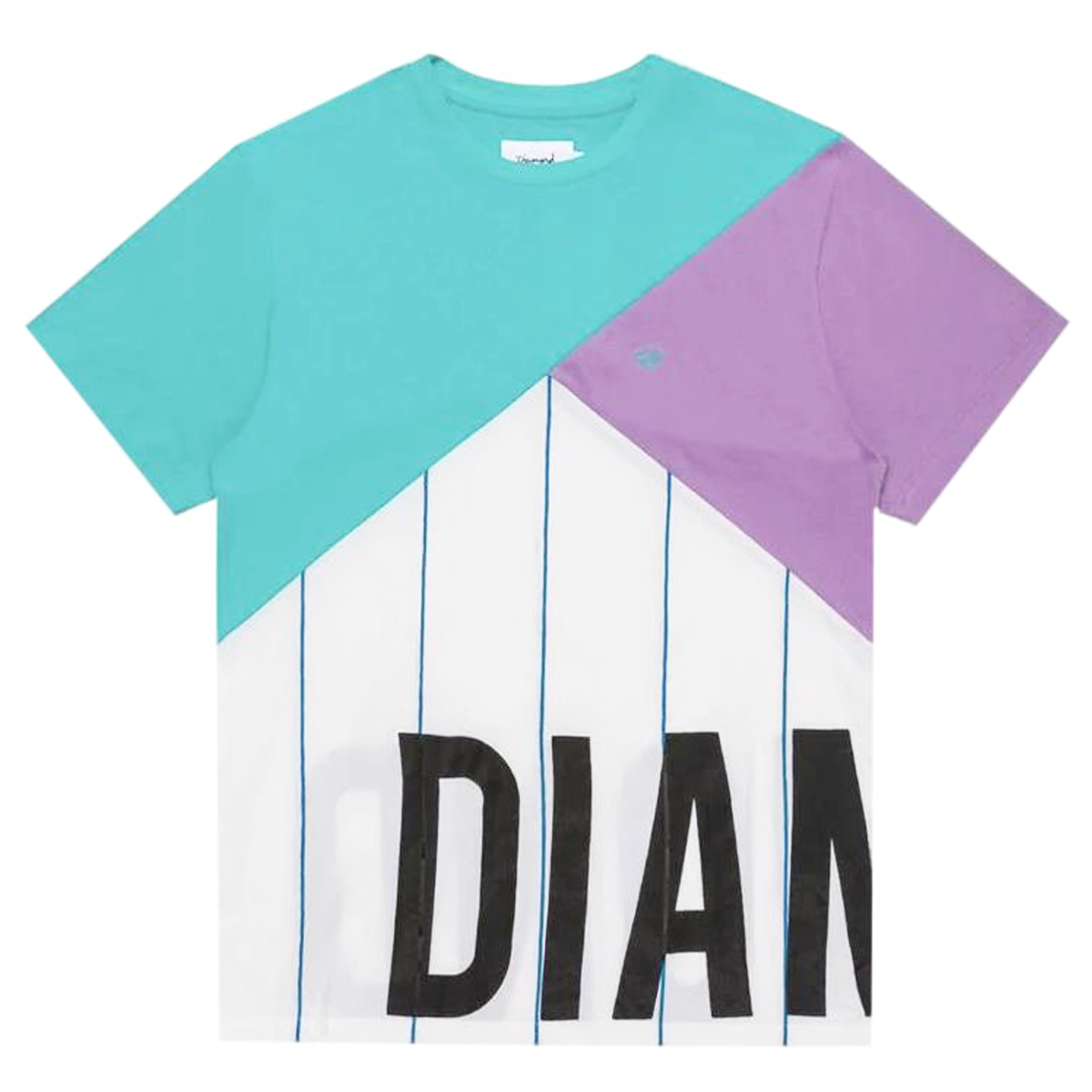 Emerald Directional Knit SS Tee (Wte/Teal/Prp) /D12